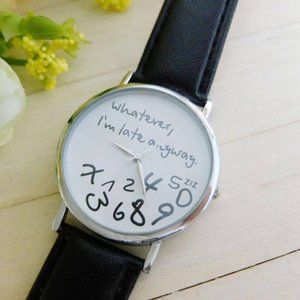 Funny Women Lady Girl Gift Analog Quartz Faux